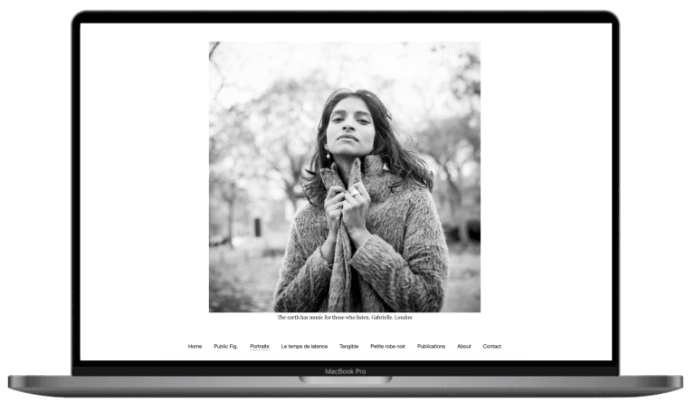 Portfolio for an independent photographer