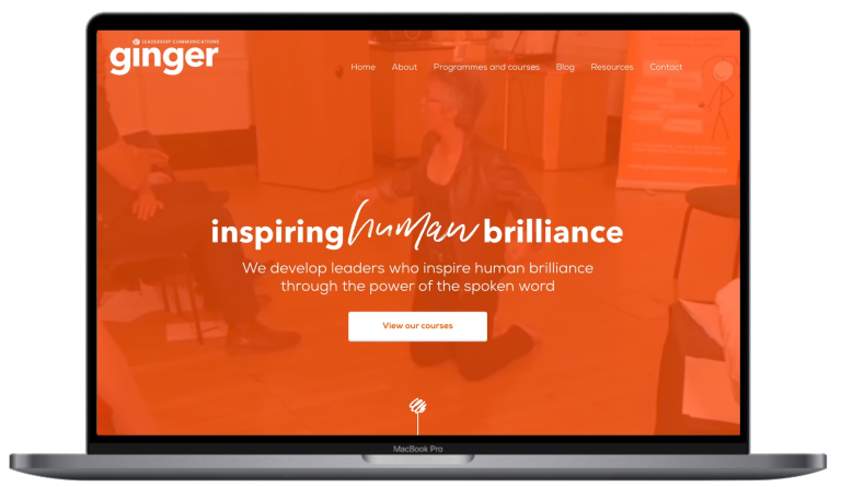 ginger homepage