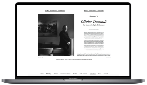 Editorial publication and portfolio layout