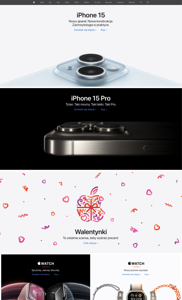 Apple Homepage